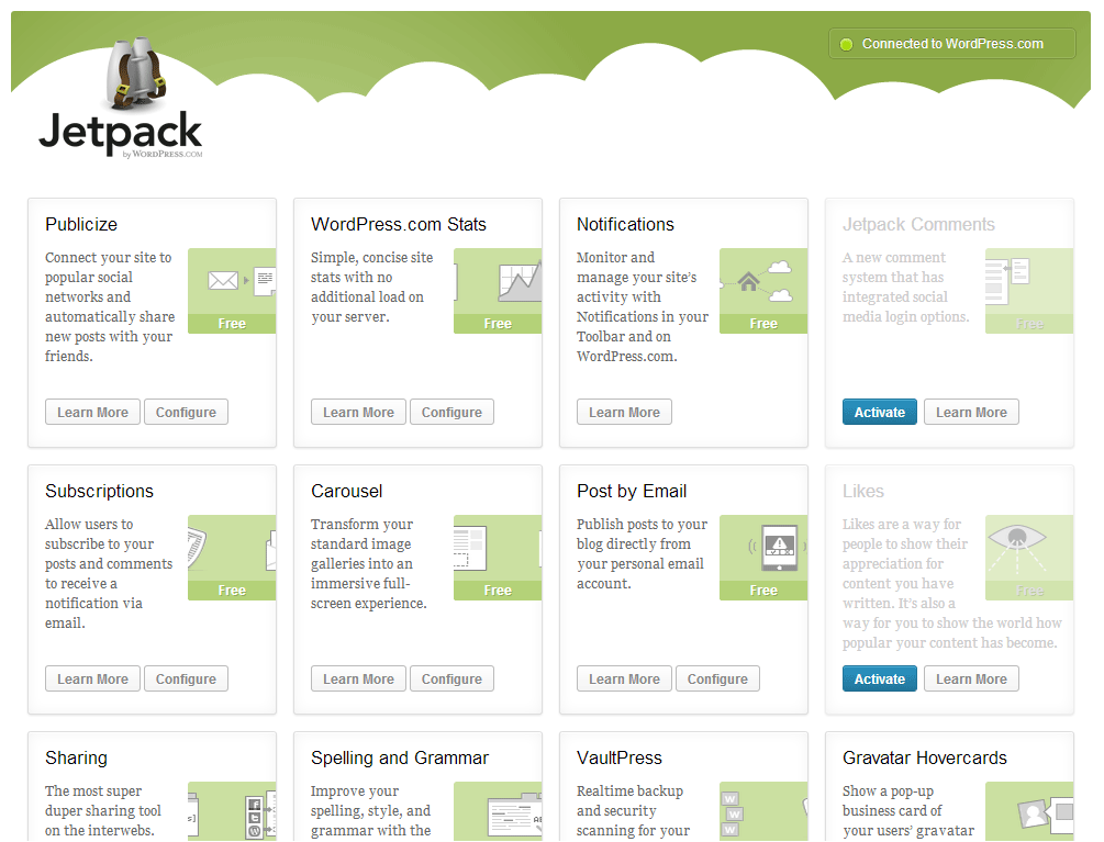 JetPack Main Page
